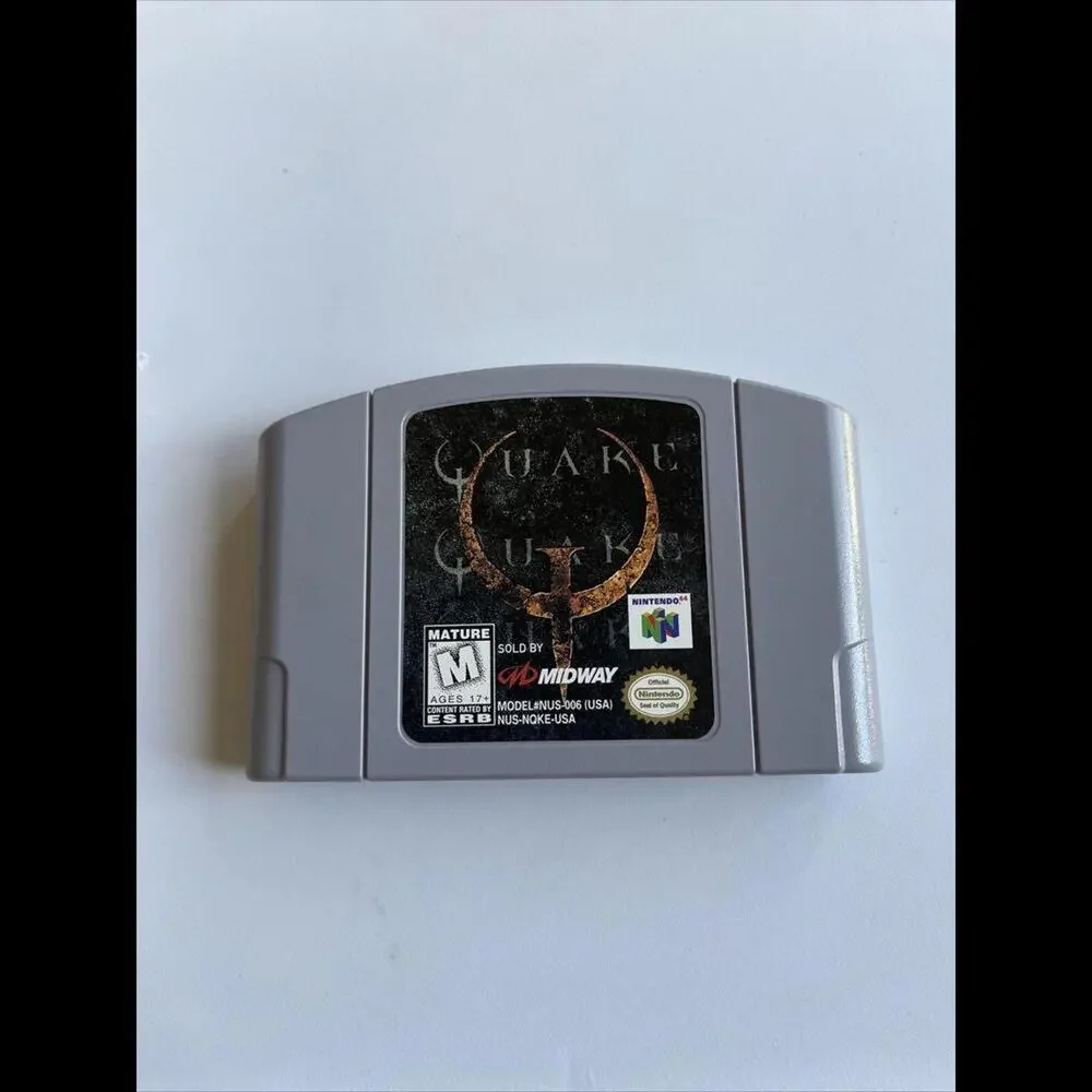 Quake Nintendo 64 Game Cartridge USED Complete In Box With Manual And Poster